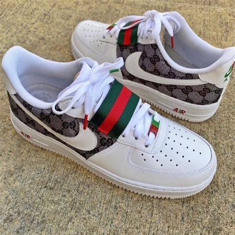 cool gucci custom shoes|air force 1 Gucci custom.